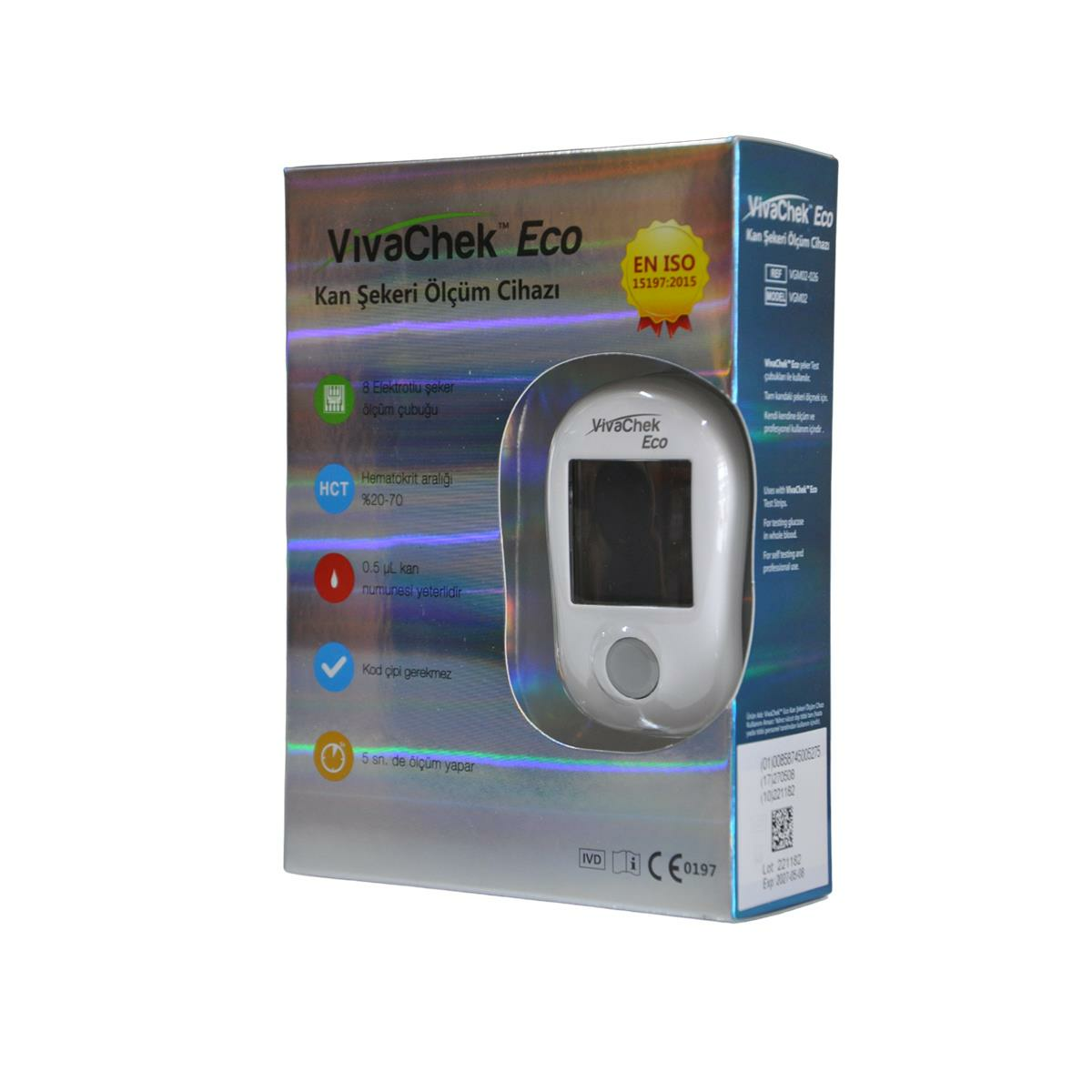 VivaChek Eco Kan Şeker Ölçüm Cihazı ve Stribi
