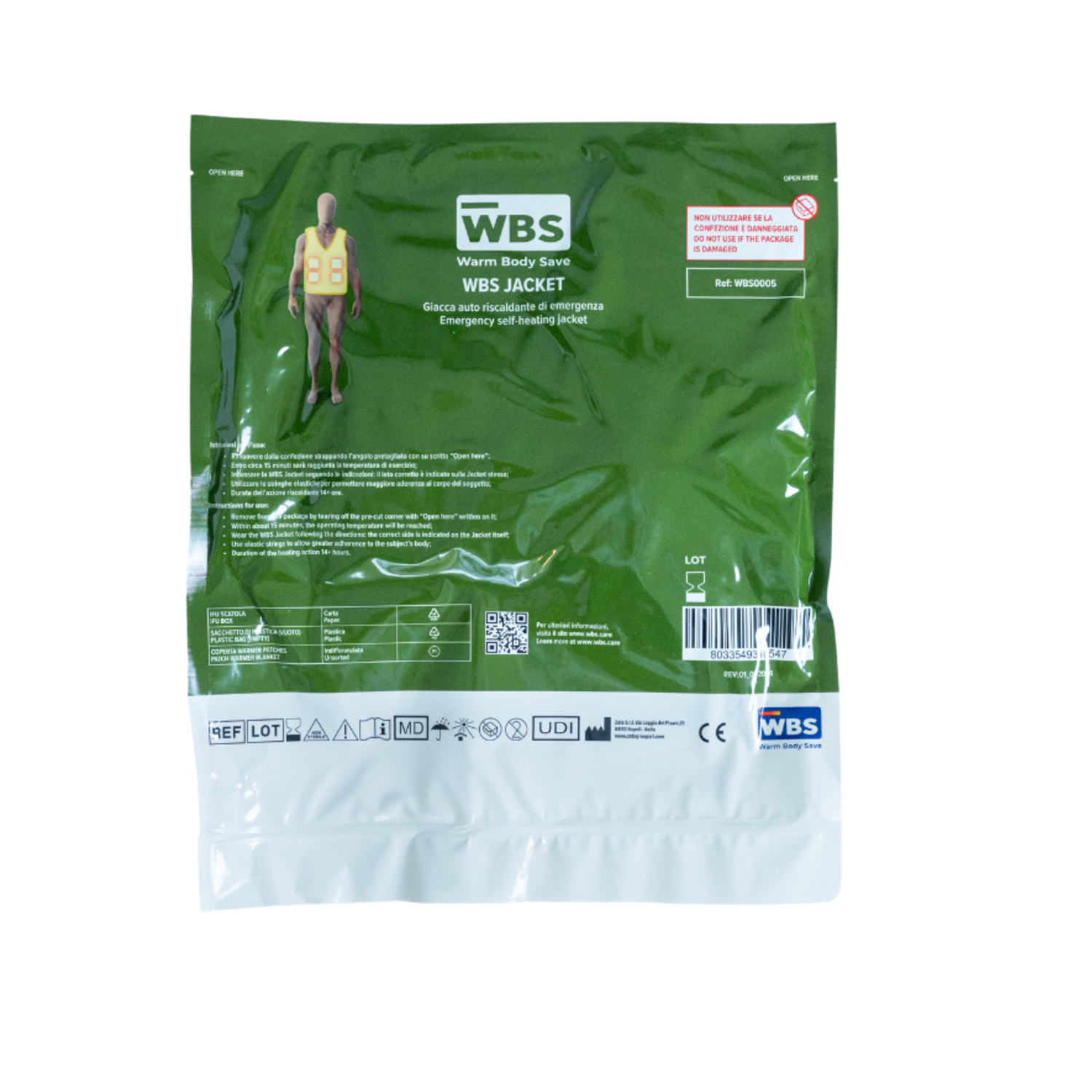 WBS Jacket Heated Hypothermia Prevention Vest